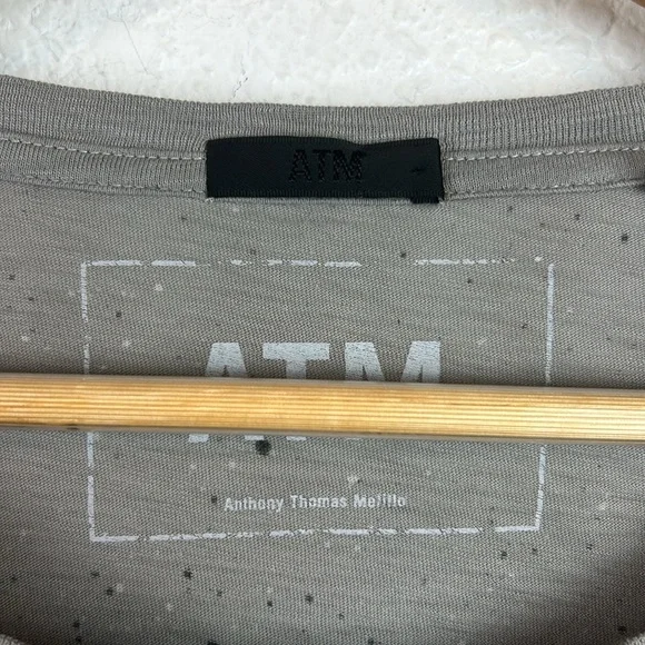 Perfect ATM long sleeve distressed splatter tee S - Picture 3 of 7